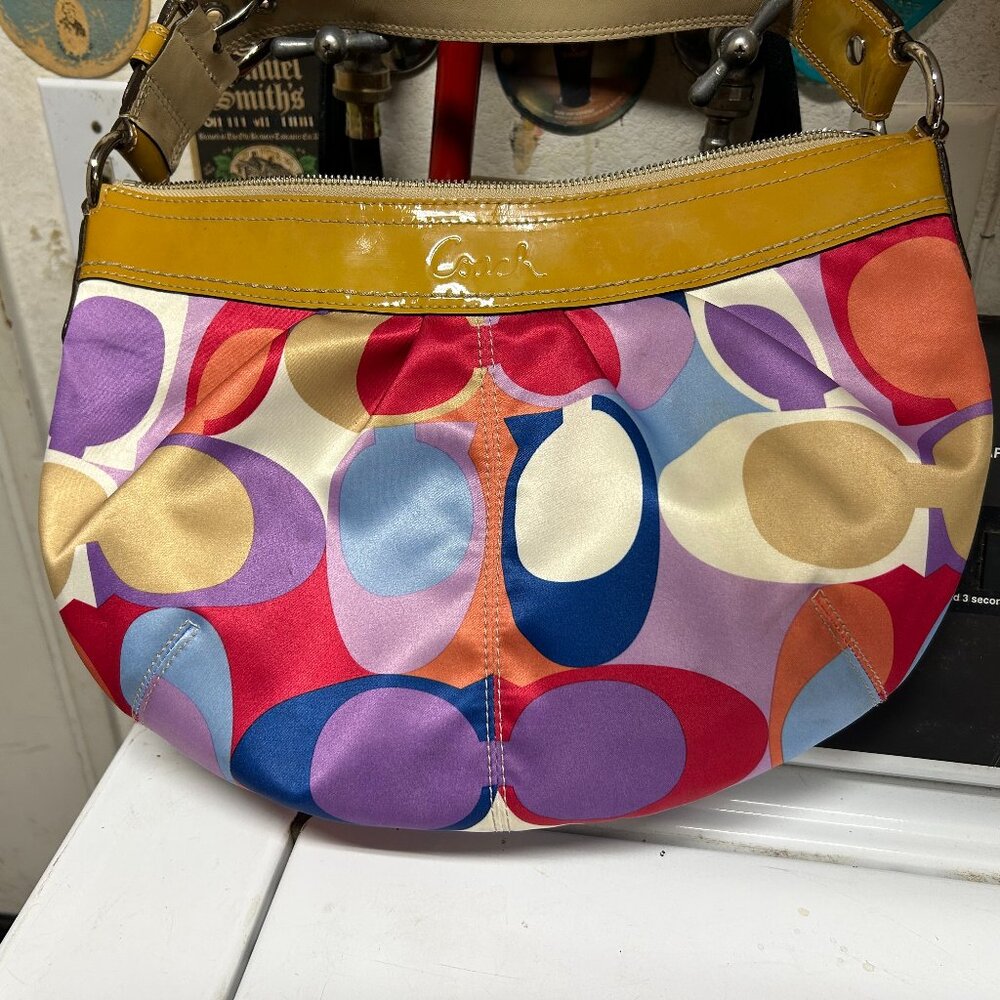 Coach Scarf Hobo Shoulder Bag